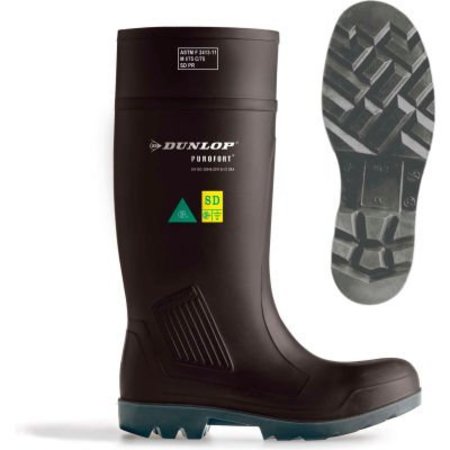 DUNLOP INDUSTRIAL & PROTECTIVE FOOTWEAR INC DunlopÂ PurofortÂ Professional Full Safety Men's Work Boots, Size 10, Charcoal E462043-10